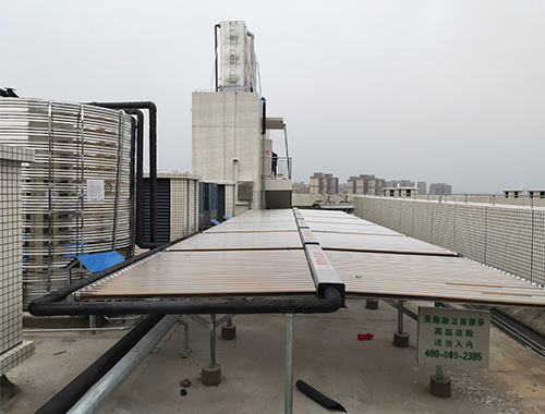 福天洋湖時(shí)代苑二期酒店真空管太陽(yáng)能熱水工程